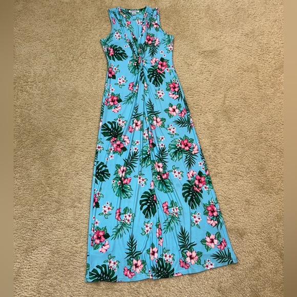 🩵🩷NWOT Tommy Bahama Tropical Twist Front Maxi🩷🩵 - Picture 12 of 16